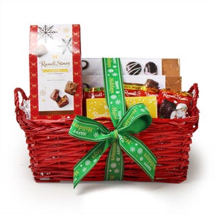 Christmas Joy Wicker Gift Basket