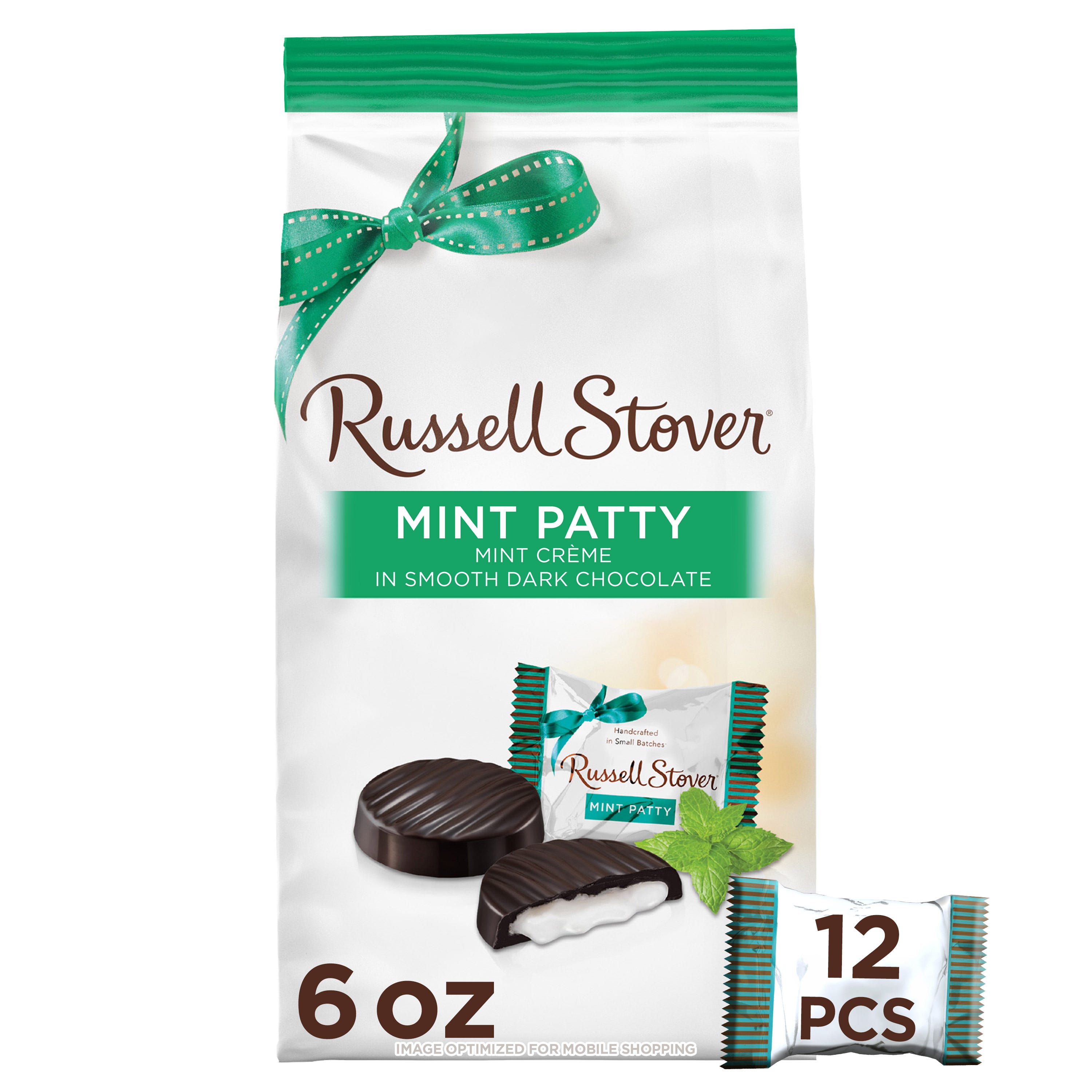 Dark Chocolate Mint Patties Favorites, 6 oz. Bag