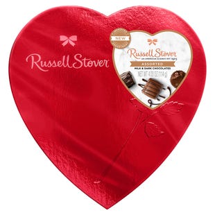 Assorted Chocolates Red Foil Heart Box