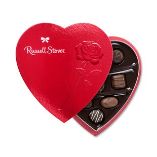 Assorted Chocolates Red Foil Heart