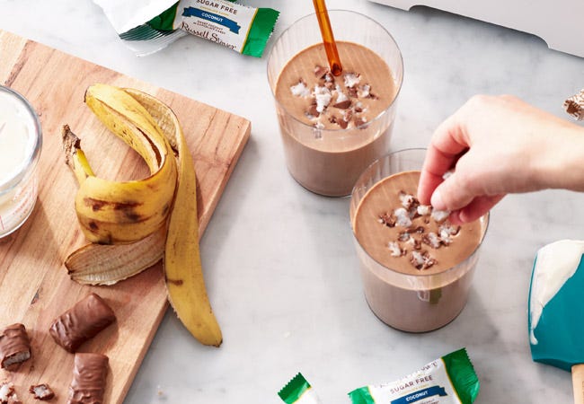 Low Sugar Chocolate Coconut Smoothie