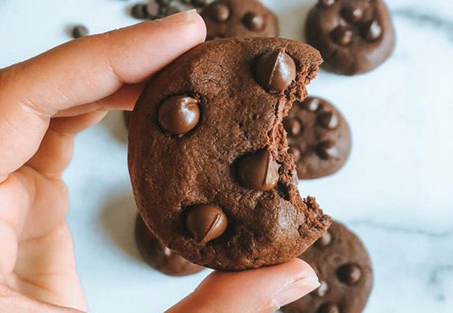 Sugar Free Double Chocolate Espresso Cookies