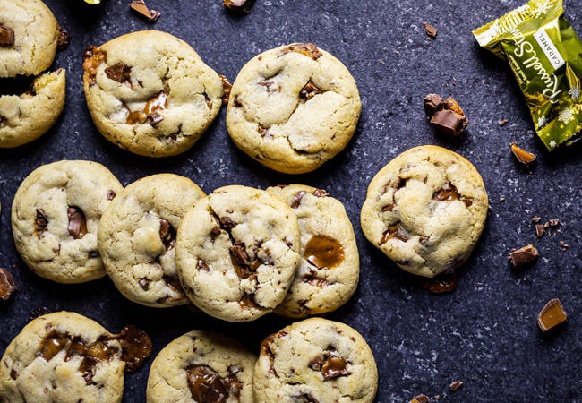 Caramel Chocolate Chip Cookies