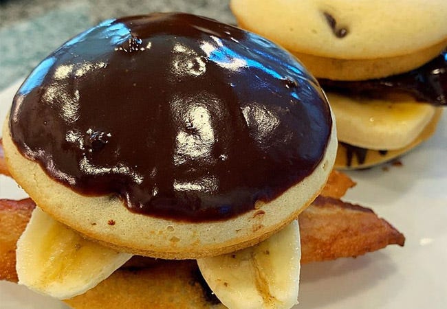 Sugar Free Mini-Pancake Sandwich