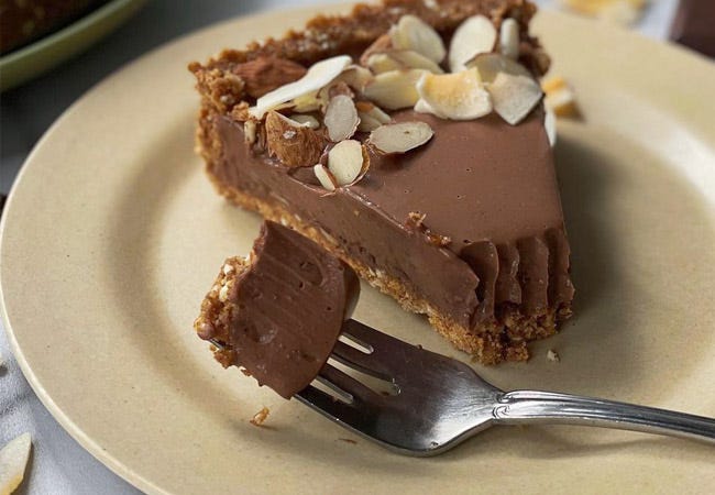 Joy Bites Coconut Almond Chocolate Tart