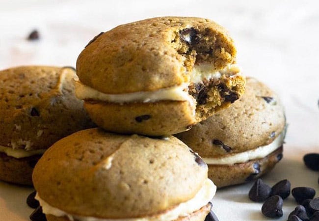 Sugar Free Pumpkin Chocolate Chip Whoopie Pies