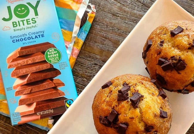 Joy Bites Banana Chocolate Chunk Muffins