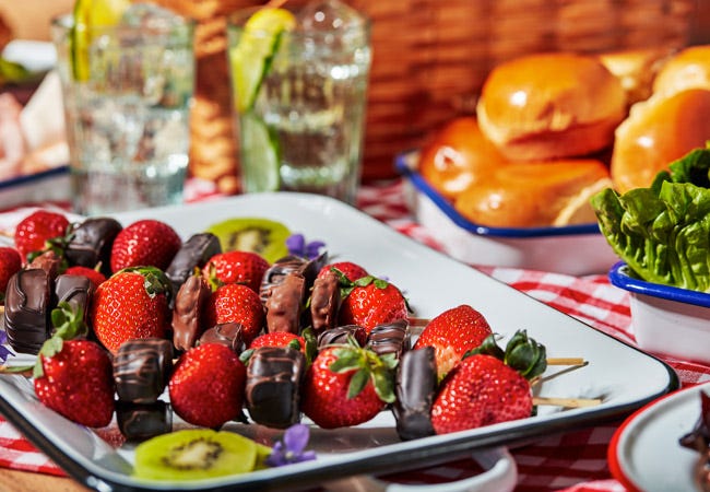 Chocolate & Fruit Kabobs