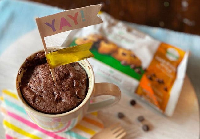 Microwave Sugar Free Chocolate Mug Cake