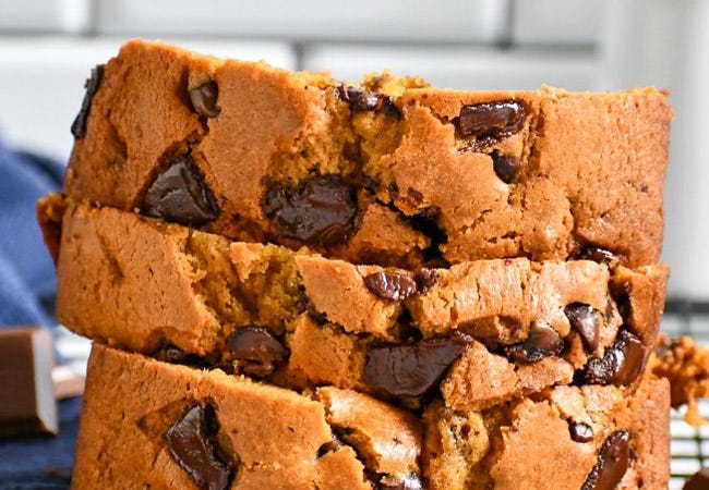 Joy Bites Chocolate Chunk Pumpkin Bread