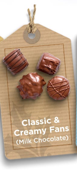 Classic Creamy Fans (Milk Chocolate)